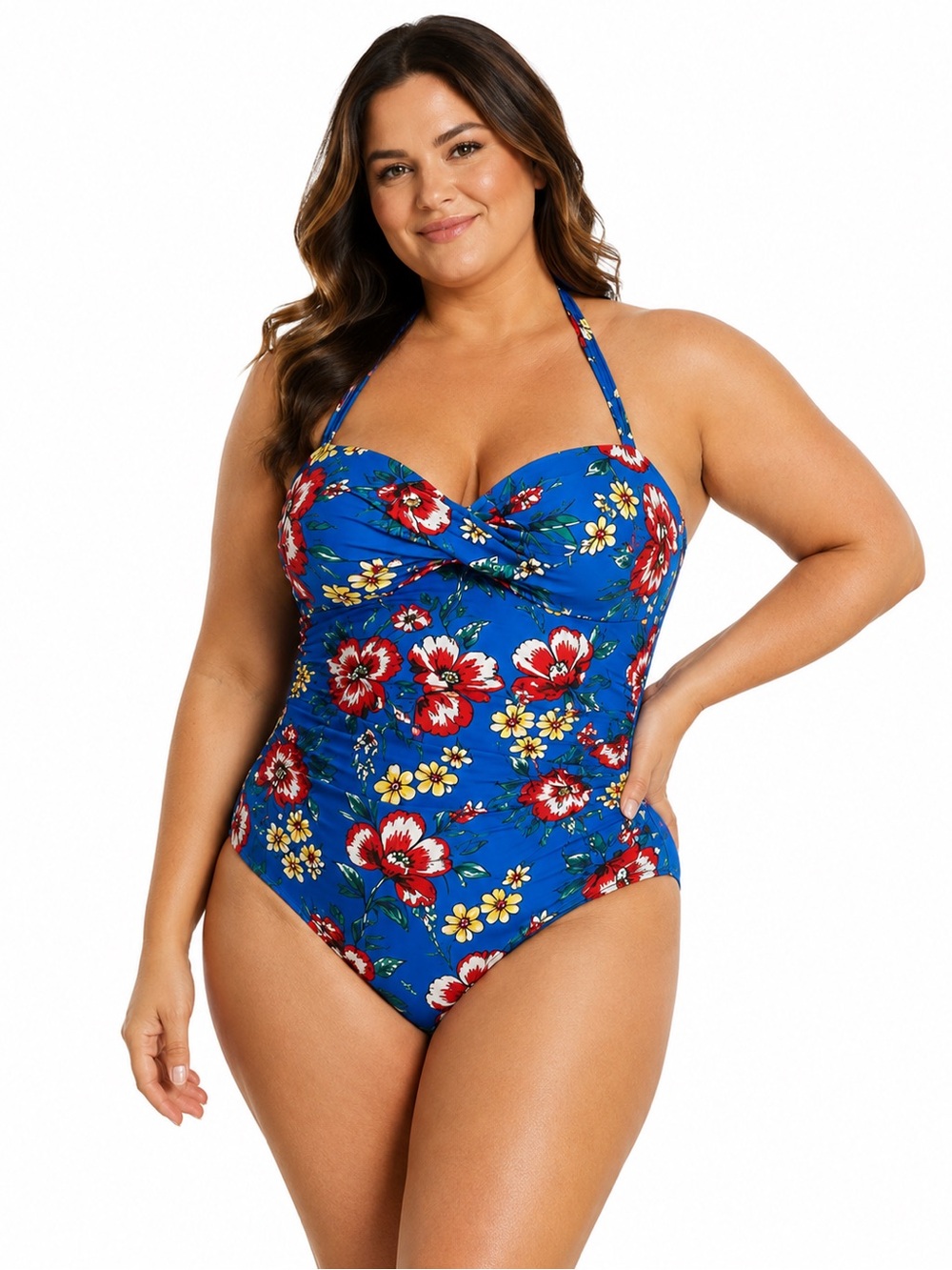 Lauren Ralph Lauren Floral One-Piece Swimsuit – Size 14